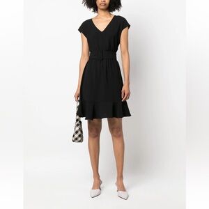 Armani Exchange V-Neck Belted Dress (6)